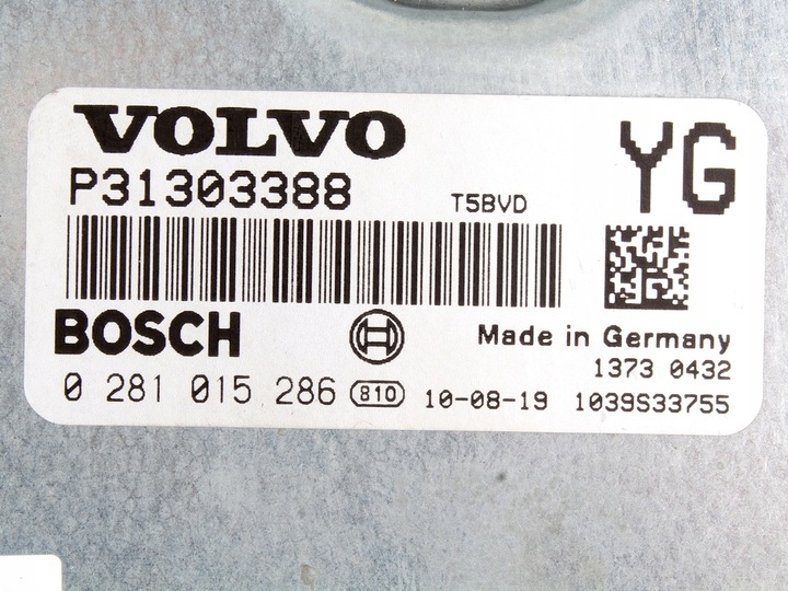 фото №7, Компьютер двигателя volvo s60 ii v60 2.0 d d3 31303388 0281015286