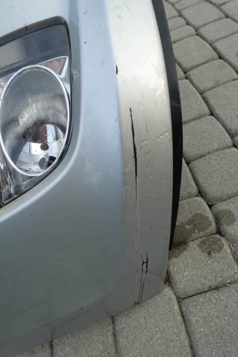 фото №6, Hyundai i30 i 07-10 год бампер передний серебряный противотуманка оригинал