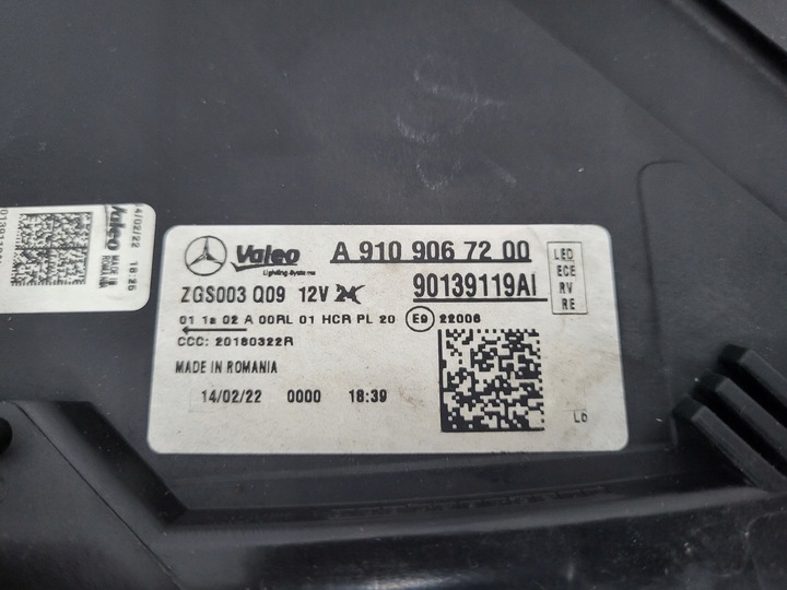 фото №8, Лампа перед ліва права mercedes sprinter w907 w910 повний led