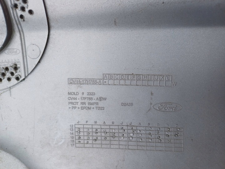 фото №7, Ford kuga mk2 спойлер накладка бампера зад cv44-17f765-a оригінал