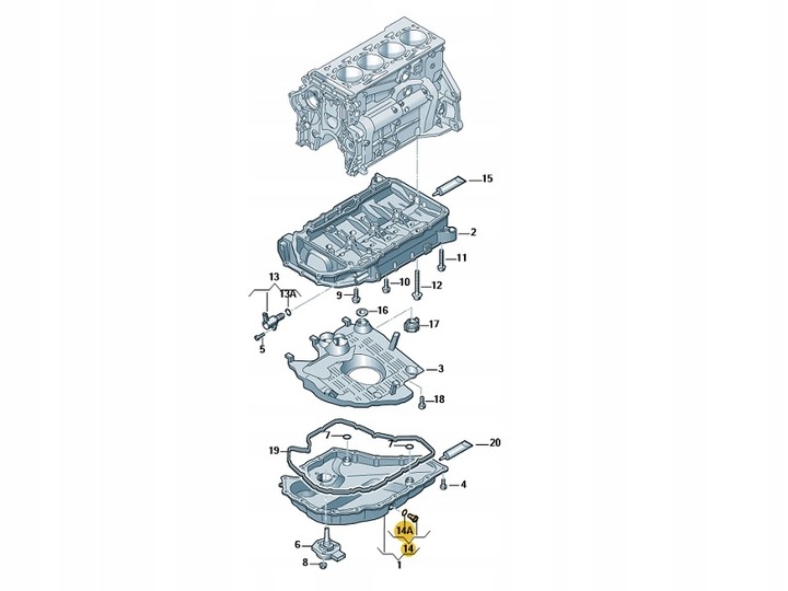 фото №10, Крышка spustu масла з прокладка audi vw 06l103801