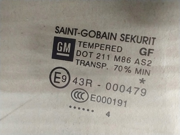 фото №2, Скло двері правий зад opel corsa d 5d 70%