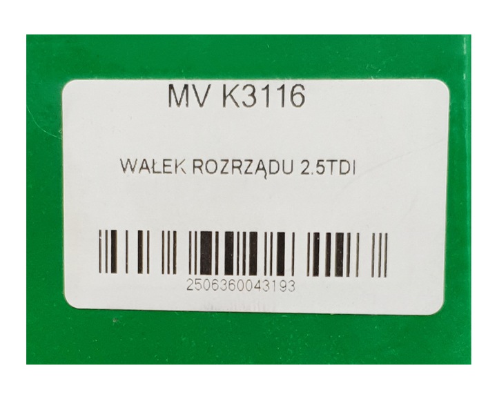 фото №3, Вал розподільний вал skoda superb i passat b5 2.5tdi