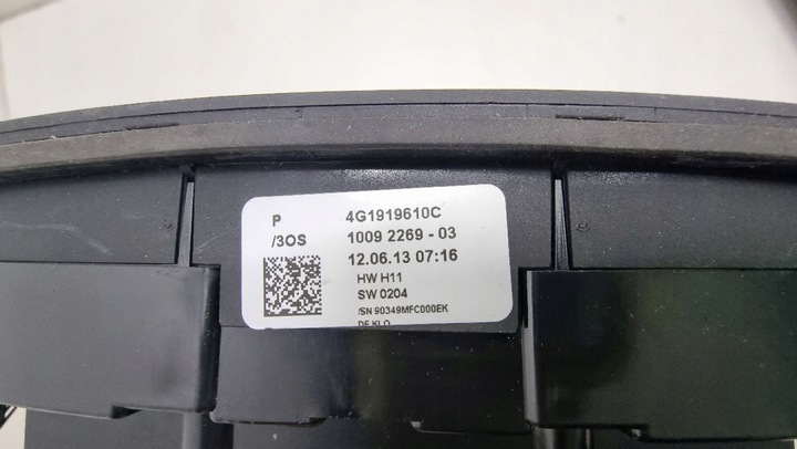 фото №3, Audi a6 a7 панель mmi 4g1919610c