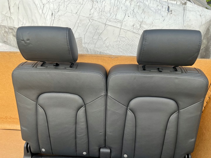 фото №5, Audi q7 4l сидіння диван 3 третій ряд шкіра чорна