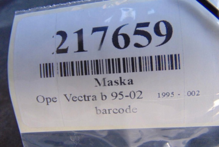 фото №9, Opel vectra b капот состояние widoczny na фото