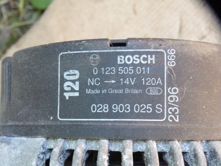 фото №7, Vw passat b5 sharan i galaxy mk1 1.9 tdi генератор 028903025s 0123505011