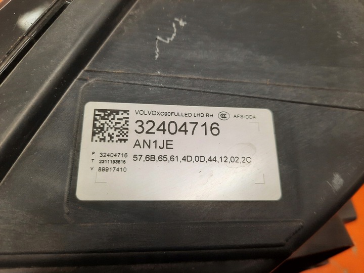 фото №13, Volvo xc90 ii рестайлинг 14- лампа полный led фара правые перед правая 32404716