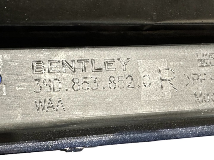 фото №10, Bentley continental gt gtc порог накладка планка пороговая rh 3sd853852c