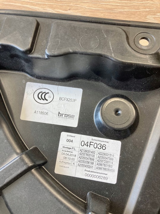 фото №5, Mercedes glc w253 механизм стёкла левый перед