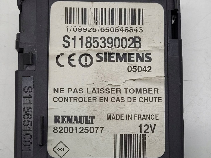 фото №10, Замок запалювання ключ pilot кнопка старт стоп renault scenic ii 8200125077
