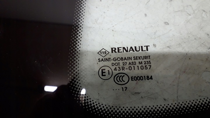 фото №4, Renault scenic 4 iv скло лівий зад малий