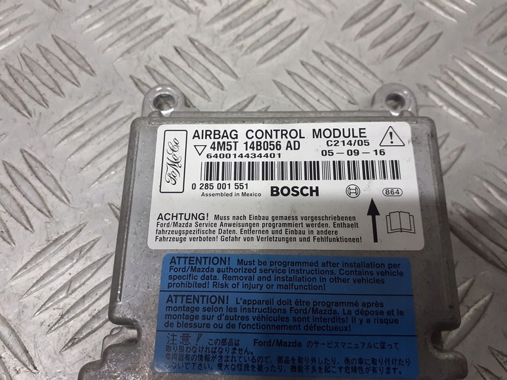 фото №3, Модуль датчик подушка безпеки ford c-max i 4m5t-14b056-ad