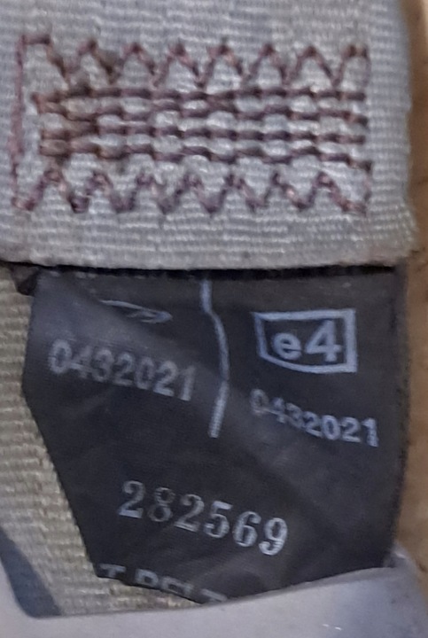 фото №3, Kia sorento 1 i 02-06 pas безопасности зад 0432021