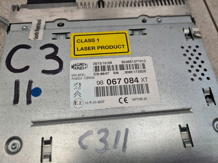 фото №9, Citroen c3 ii навігація комплект 98067084xt