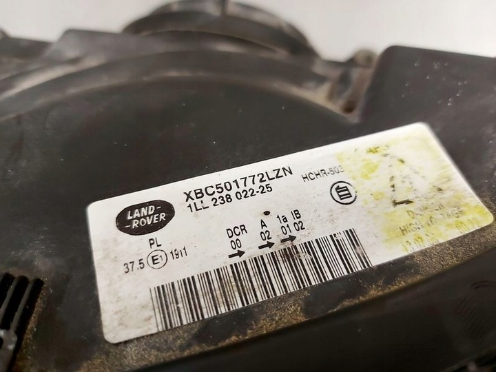 фото №7, Range rover sport l320 лампа лівий перед ксенон ліва передня фара uk