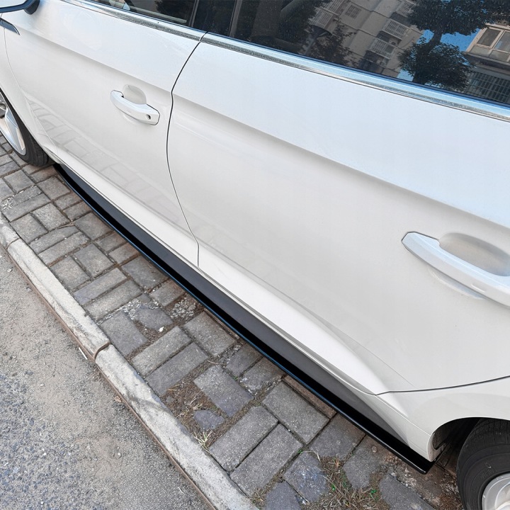 фото №6, Накладка порогов audi a5 f5 s-line дорестайлинг чёрный блеск пороги накладка