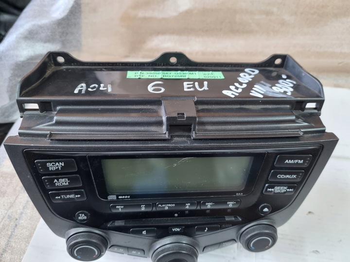 фото №13, Панель повітропровід радіо заводські honda accord vii 39050-sef-g530-m1