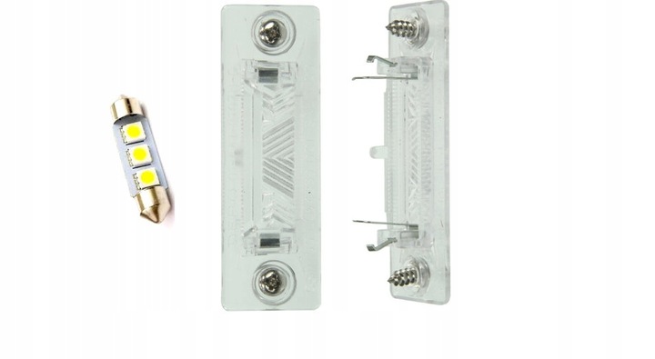 фото №4, Tyc освещение номерного знака rej.vw skoda