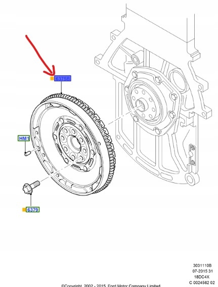 фото №1, Колесо маховики 1.8 дизель ford focus mk1 connect