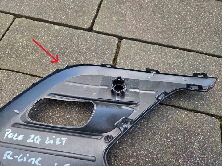 фото №10, Vw polo 2g рестайлинг r-line решётка бампера передней левая 2g0853665r 2021