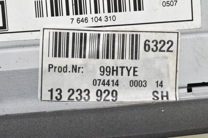 фото №6, Радіо радіопрогравач cd mp3 rds 13233929 13238825 opel vectra c рестайлінг 05-09