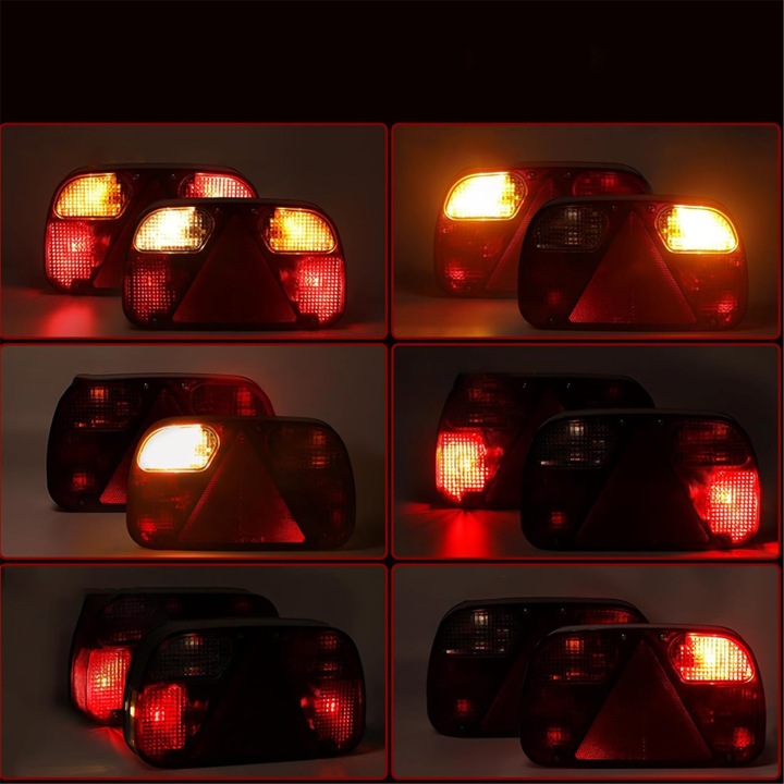 фото №11, Лампы задние led з проводом прицепа прицепы эвакуатор 21w 12v 5m комплект