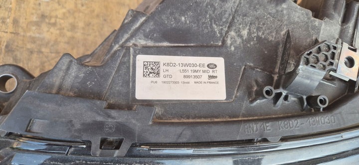 фото №3, Фара левый полный led range rover evoque ii