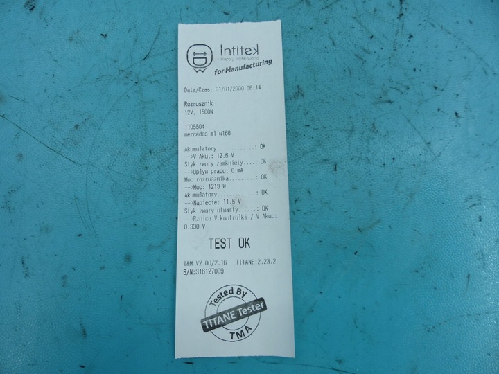 фото №7, Тест стартер mercedes ml w166 3.5b v6