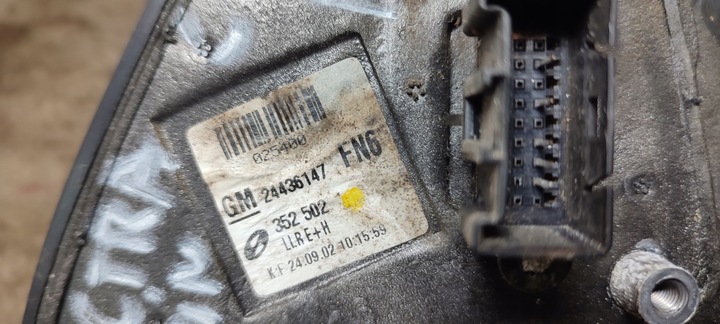фото №8, Opel vectra c 02r дзеркало праві 5 pin колір z158 24436147 eur