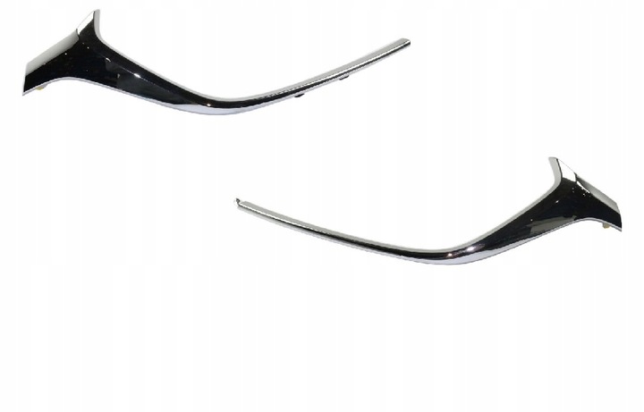 фото №1, Mazda cx-3 15- права + ліва планка хром решітка радіатора нова