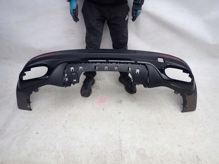 фото №2, Mercedes glb x247 amg 19- dół накладка спойлер бампера зад задний pdc