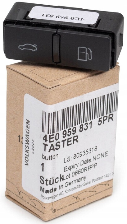 фото №1, Кнопка заливання пального багажника audi a8 d3