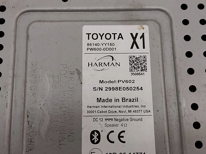 фото №9, Toyota yaris 4 iv 20- радіо навігація дисплей harman 86140-yy150