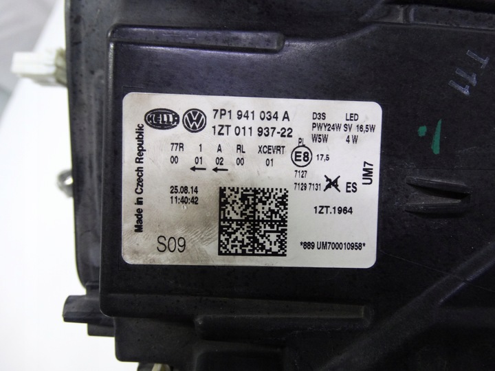 фото №11, Vw touareg ii рестайлінг 14-18 bi-xenon led поворотний 7p1941034a права оригінальна