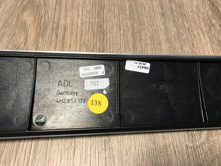 фото №5, Dekor планка консоли хром audi a8 s8 d4 4h2853173