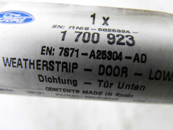 фото №2, Прокладка порога двері нижня ford mondeo mk4 2007-