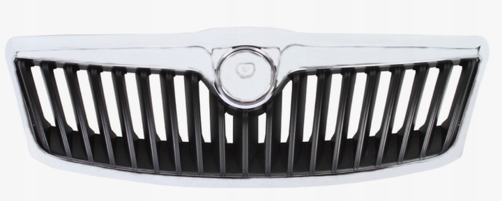 фото №1, Решётка радиатора решётка перед skoda octavia ii mk2 2008-2013 хром чёрный