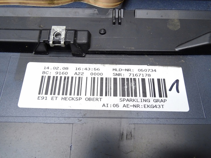 фото №12, Спойлер спойлер накладка світло сплав кришки багажника bmw e91 a22 7167178