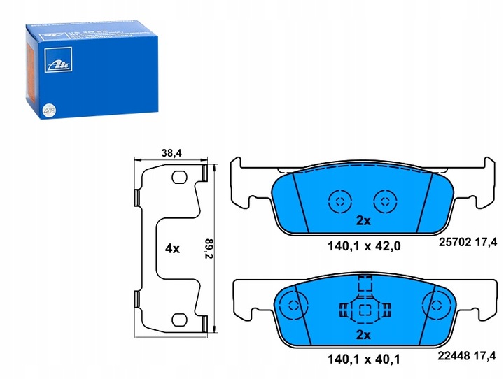фото №1, Гальмівні колодки гальмівні перед з прокладка шумопоглинаюча dacia logan ii