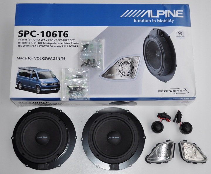фото №14, Alpine spc-106t6 ekskluzywne brzmienie volkswagen t6 / multivan / caravelle