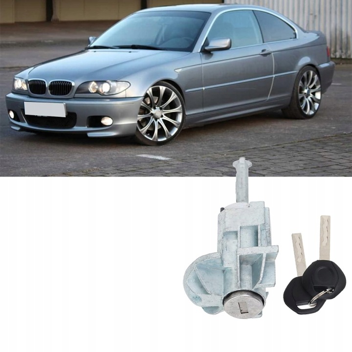 фото №9, Вставка замка двері передніх ліве ключ bmw 3 e46 51217019975