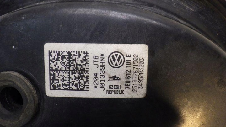 фото №6, Вакуумний підсилювач гальм  vw transporter t6 2.0 tdi 7e0612101e