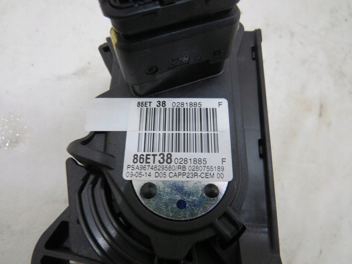 фото №5, Педаль потенціометр газу peugeot 308 86et38