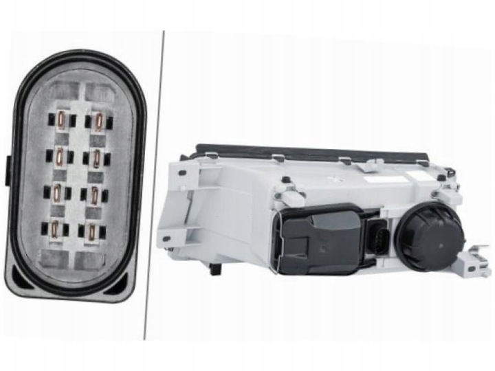 фото №2, Лампа фара правый skoda octavia i mk1 00-10