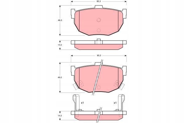фото №2, Гальмівні колодки гальмівні trw gdb1010