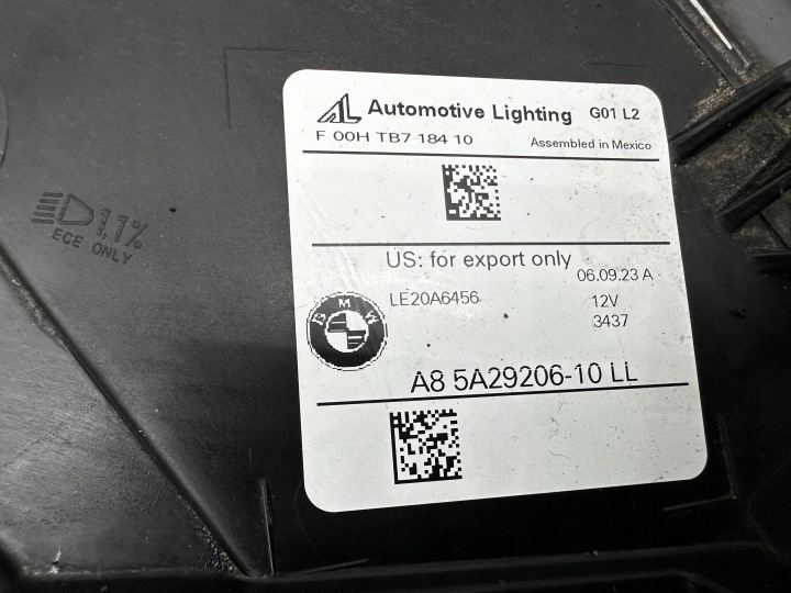 фото №13, Фара bmw x3 g01 x4 g02 lci чорний 5a29206