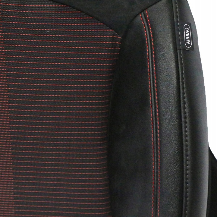 фото №9, Mini r60 спинка сидіння лівий перед спортивні шкіра równoległe лінія червоний