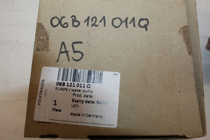 фото №15, Новая оригинальная дополнительный насос воды оригинальный номер 06b121011q