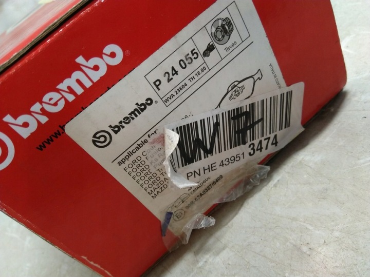 фото №14, Brembo p 24 055x комплект тормозные колодки тормозных, тормоза дисковые